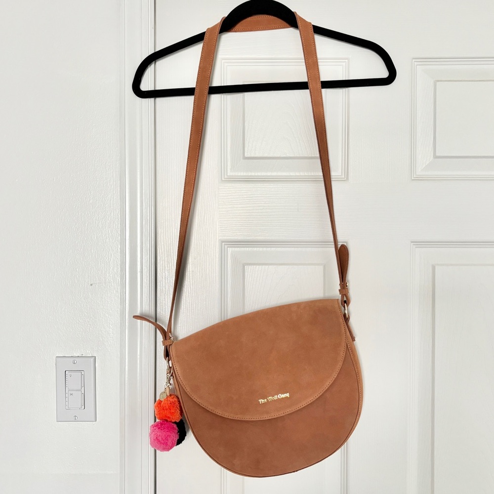 Anthropologie The Wolf Gang Sierra Saddle Bag in Medium Orange